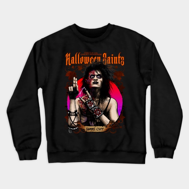 Halloween Saints: Sammi Curr Crewneck Sweatshirt by Chad Savage